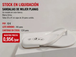 Venta al por mayor chanclas de mujer a 0,95 euros