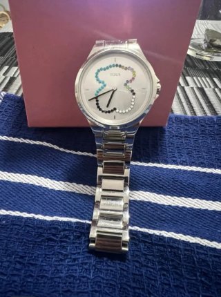 Reloj Tous Oso Multicolor y Plateado