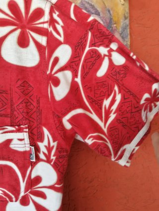 Camicia uomo Navigare rossa floreale