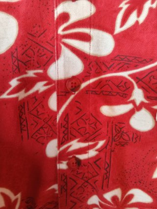 Camicia uomo Navigare rossa floreale