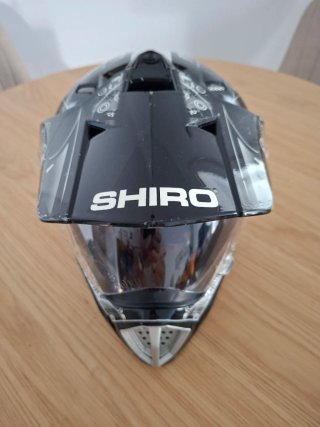 Casco Shiro MX-310 Fighter Negro/Blanco, talla S