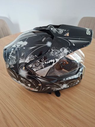 Casco Shiro MX-310 Fighter Negro/Blanco, talla S