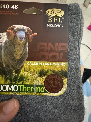 Calzini lana merino BFL 40-46 neri grigi