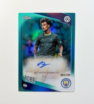 Oscar Bobb Auto /199 Topps Chrome UCC 2025-26