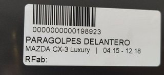 PARAGOLPES DELANTERO MAZDA CX-3 Luxury