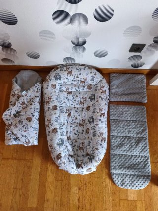 Nido para bebé con estampado de animales