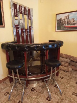 Mueble bar y estante vintage