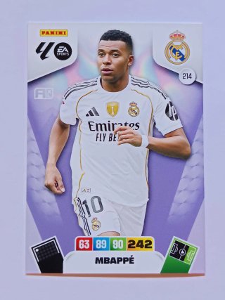 Cromo Panini Mbappé Real Madrid 214