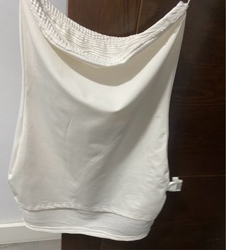 Vestido blanco palabra de honor. Talla petite xxs