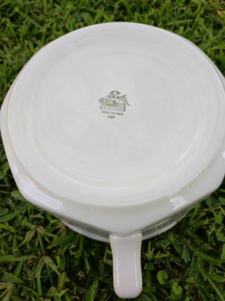 Vaso da notte in porcellana bianco