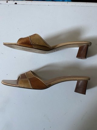 Sandali tacco Lorbac beige/marrone