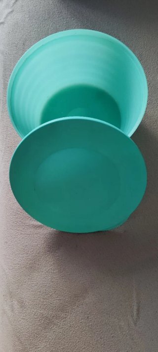 Contenitore Tupperware Rotondo Verde Acqua