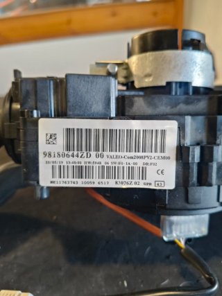 Mando luces Peugeot 308 con anillo airbag