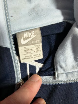 Chaqueta Vintage Nike Azul y Blanco
