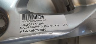 JUEGO LLANTAS MAZDA 6 KOMBI ()(.2012->) Luxury