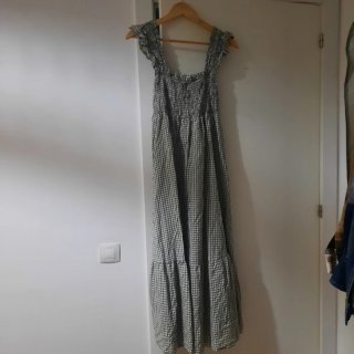 Vestido largo de verano a cuadros