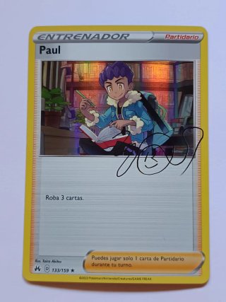 Carta Pokémon Entrenador Paul 133/159