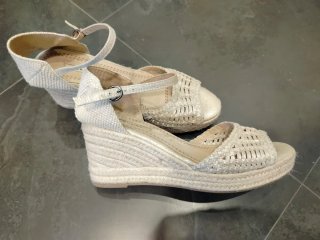 Zapatos de esparto Corina beige/dorado