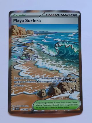 Carta Pokemon Estadio Playa Surfera 114/086