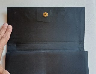 Bolso de mano fiesta negro con pedrería