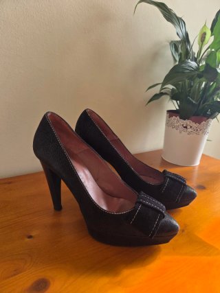 Zapatos Pedro Miralles Negros Tacon Mujer