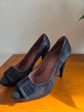Zapatos Pedro Miralles Negros Tacon Mujer