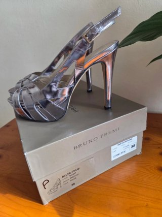 Zapatos Bruno Premi Talla 38 Plata