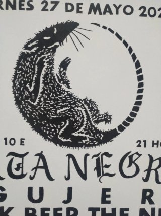 Cartel concierto Rata Negra Sala The New
