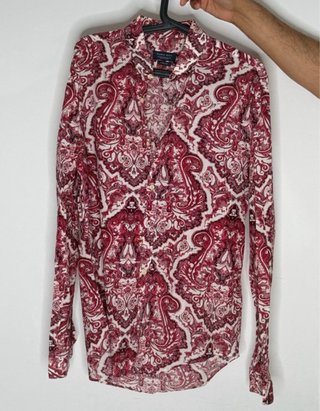 Camisa Zara Estampada Talla M Hombre