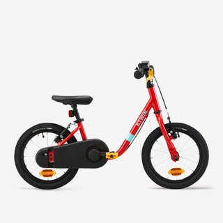 Bicicleta 14 pulgadas niños 3-5 Años 2 en 1 Discover 500