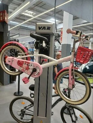 btwin blanca y rosa