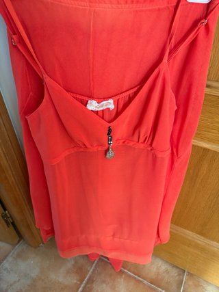 Conjunto falda y top Barbara Lebek rojo