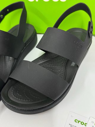 Sandalias Crocs Brooklyn Talla 36-37 Negras