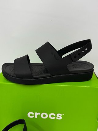Sandalias Crocs Brooklyn Talla 36-37 Negras