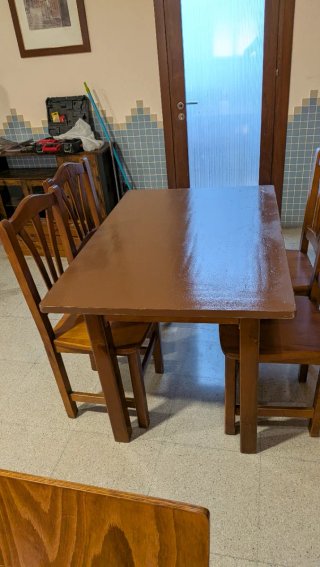 Mesas y sillas madera para bar/restaurante