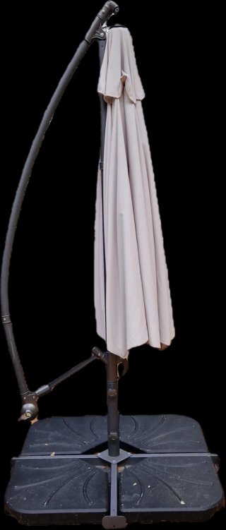 Parasol Excéntrico diámetro 3m. + Base 4 Bloques