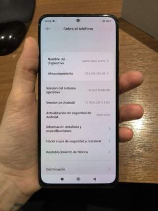 Xiaomi Redmi Note 12 Pro 4G Gris