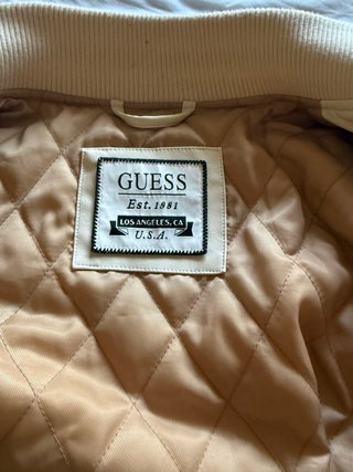Chaqueta Guess Beige y Marrón Talla L