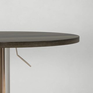 Mesa alta redonda madera y metal
