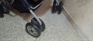 Carrozzino Peg Perego a scacchi