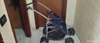Carrozzino Peg Perego a scacchi