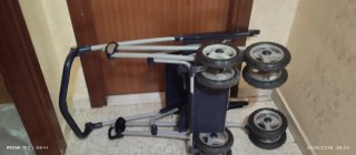 Carrozzino Peg Perego a scacchi