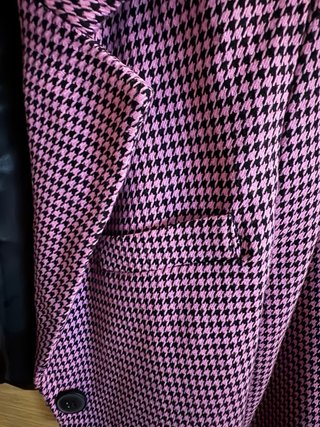 Blazer cropped pata de gallo