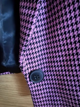 Blazer cropped pata de gallo