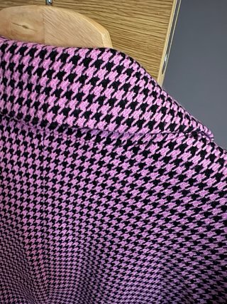 Blazer cropped pata de gallo