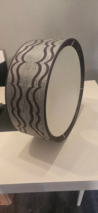Lámpara de techo tela y metal