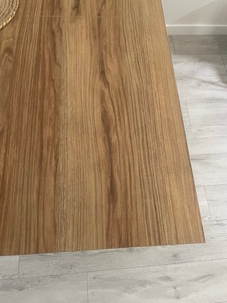 Mesa comedor extensible madera y metal