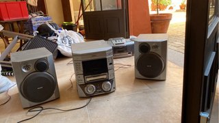 Minicadena Philips grabadora CDs
