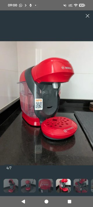Cafetera Bosch Tassimo Style Roja + Cápsulas