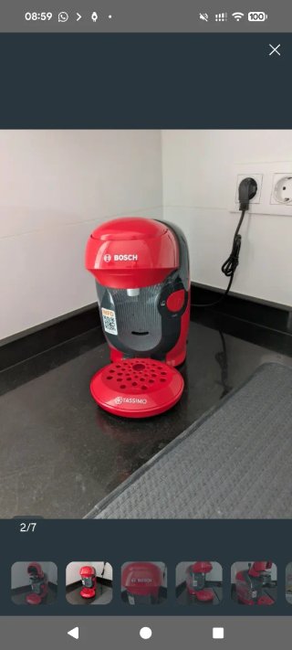 Cafetera Bosch Tassimo Style Roja + Cápsulas
